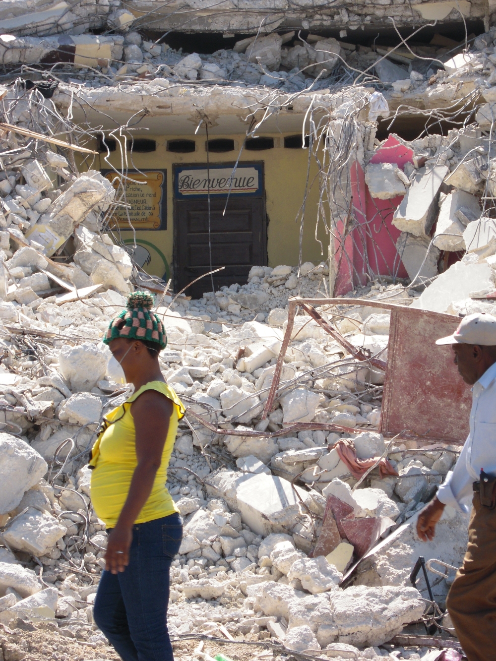 Post-quake there were 19 million cubic metres of rubble and debris in Port-au Prince, enough to fill a line of shipping containers stretching end-to-end from London to Beirut