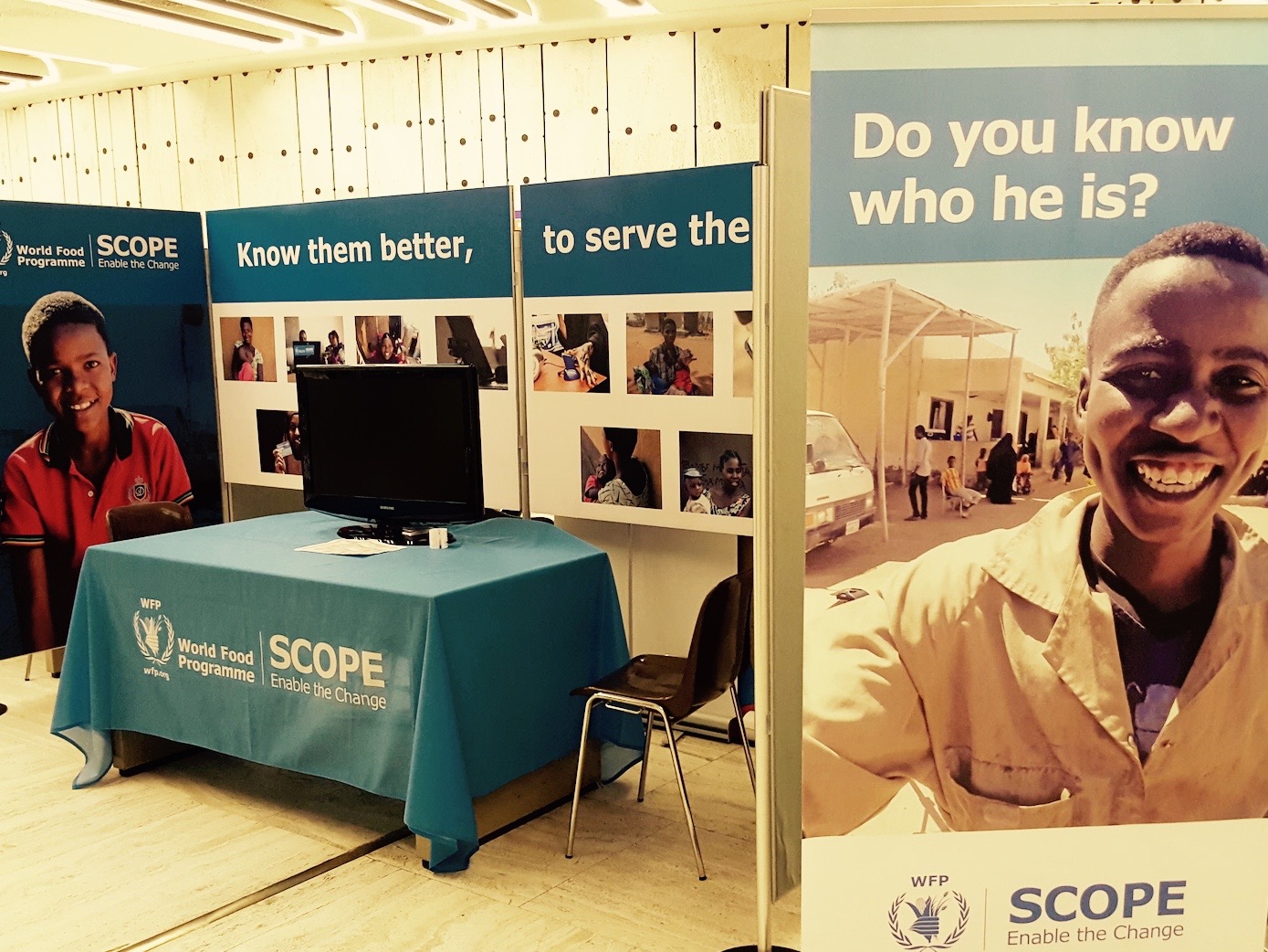 WFP stall at conference