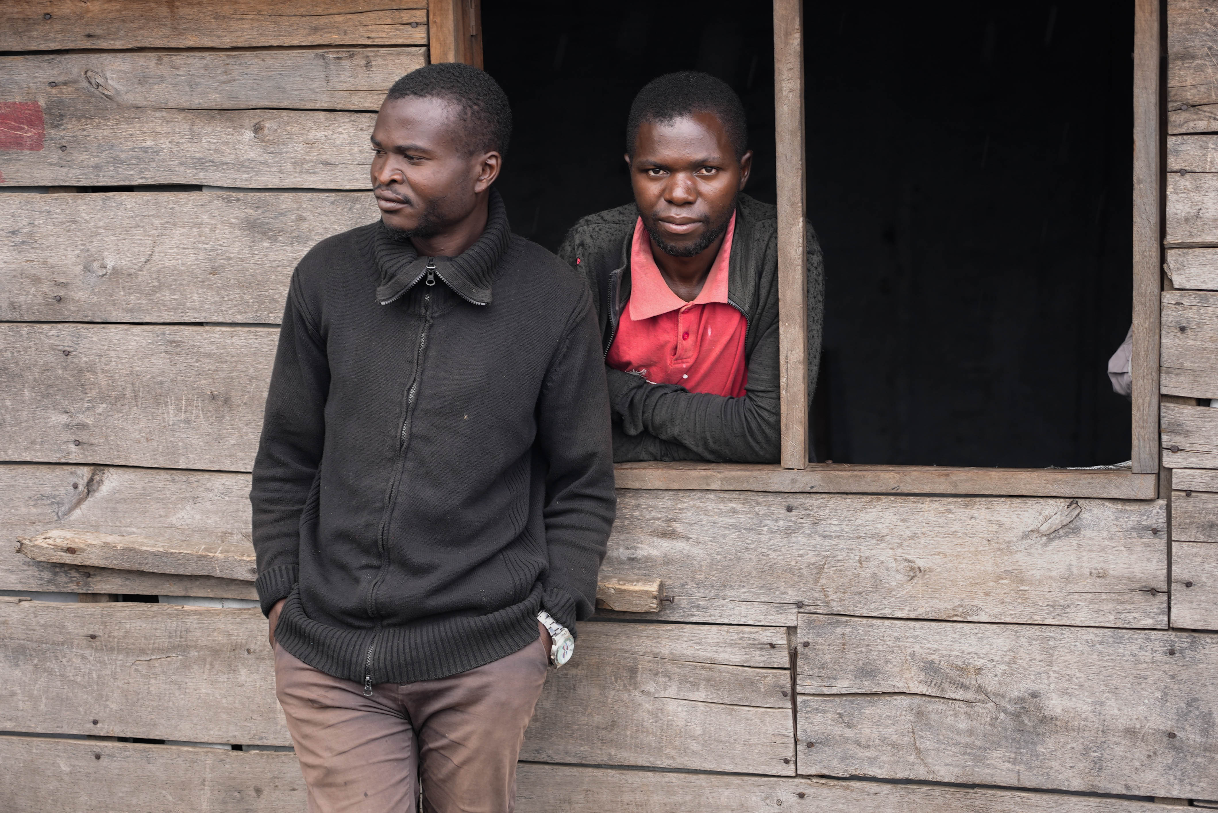 Ex-combatants at Mubambiro cantonment site in eastern DRC. Some have lived at the camp for five years waiting to be reintegrated into their communities. 