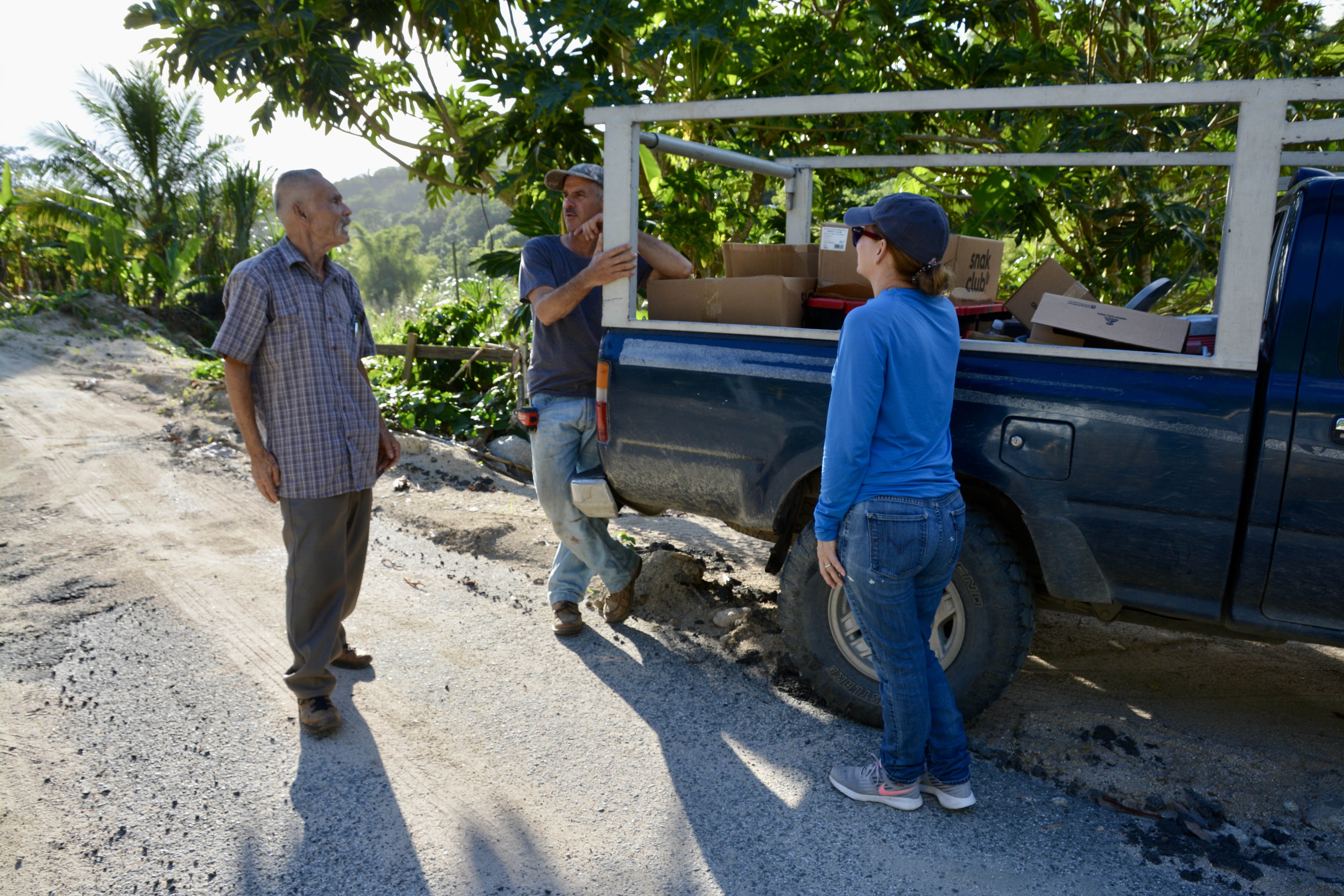 Carlos Reyes Álvarez and his wife Doris Miranda Rodríguez rebooted community aid networks set up following Hurricane Maria five years ago to help vulnerable residents in Paso Palmas.