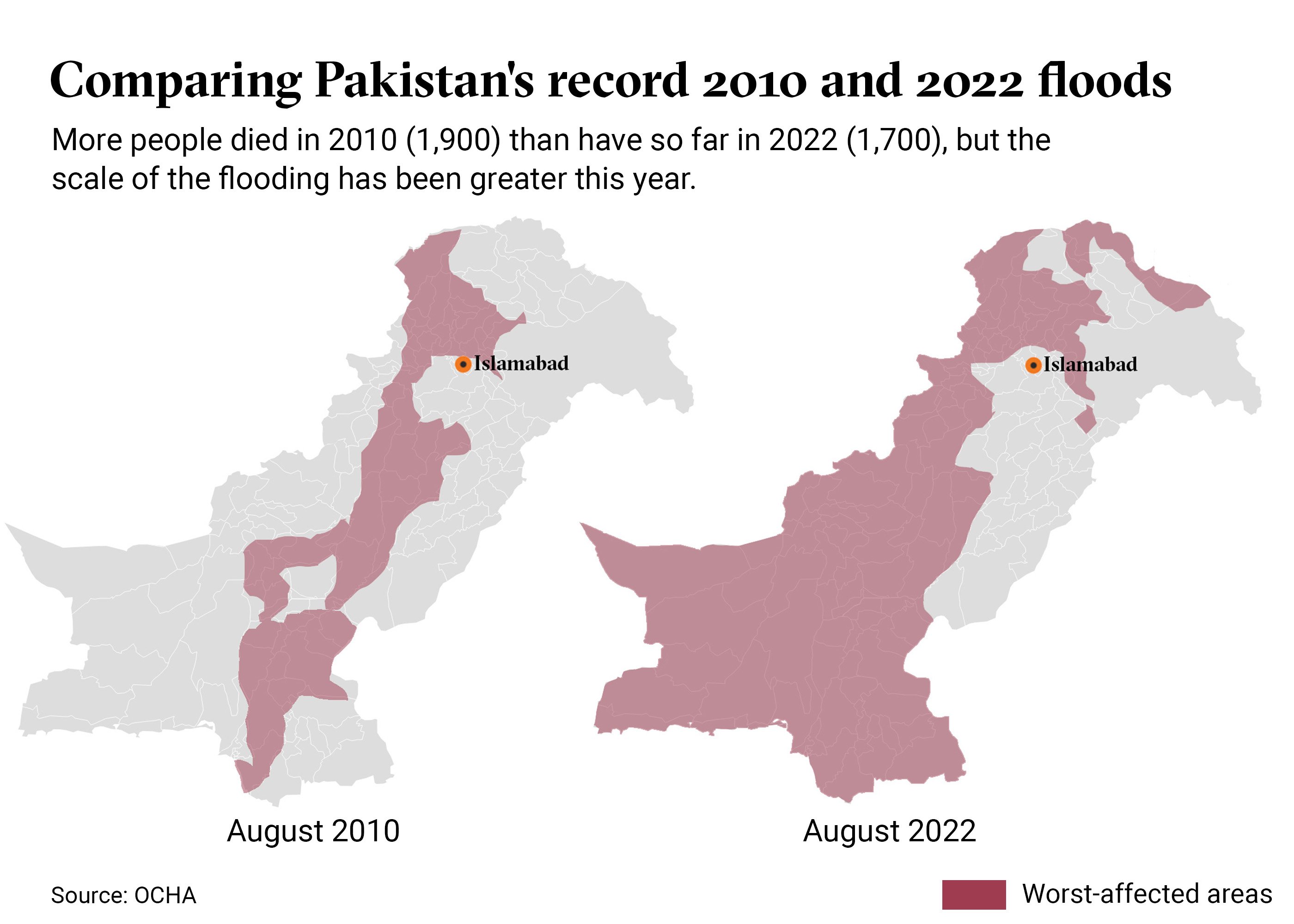 pakistan floods map