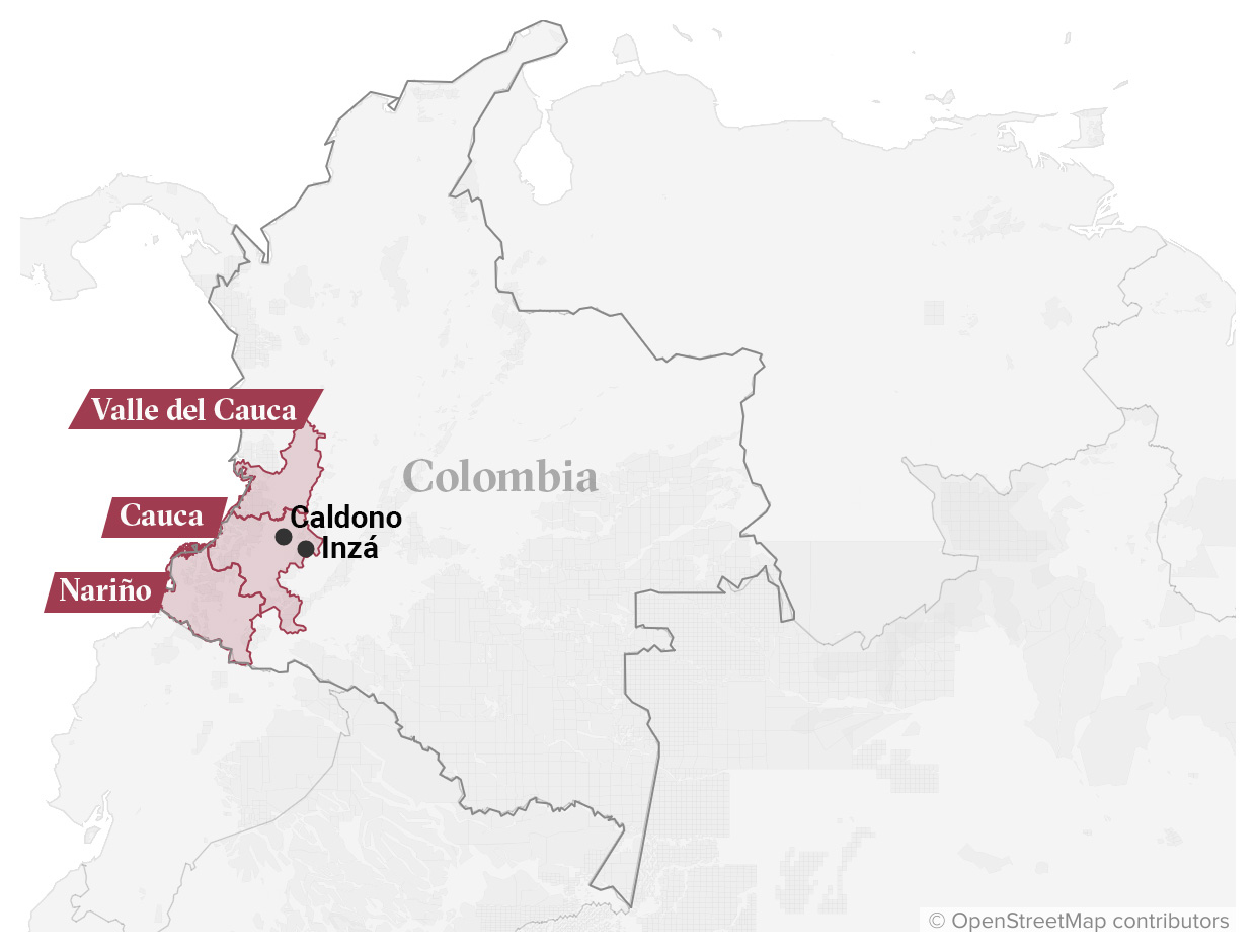 colombia map 