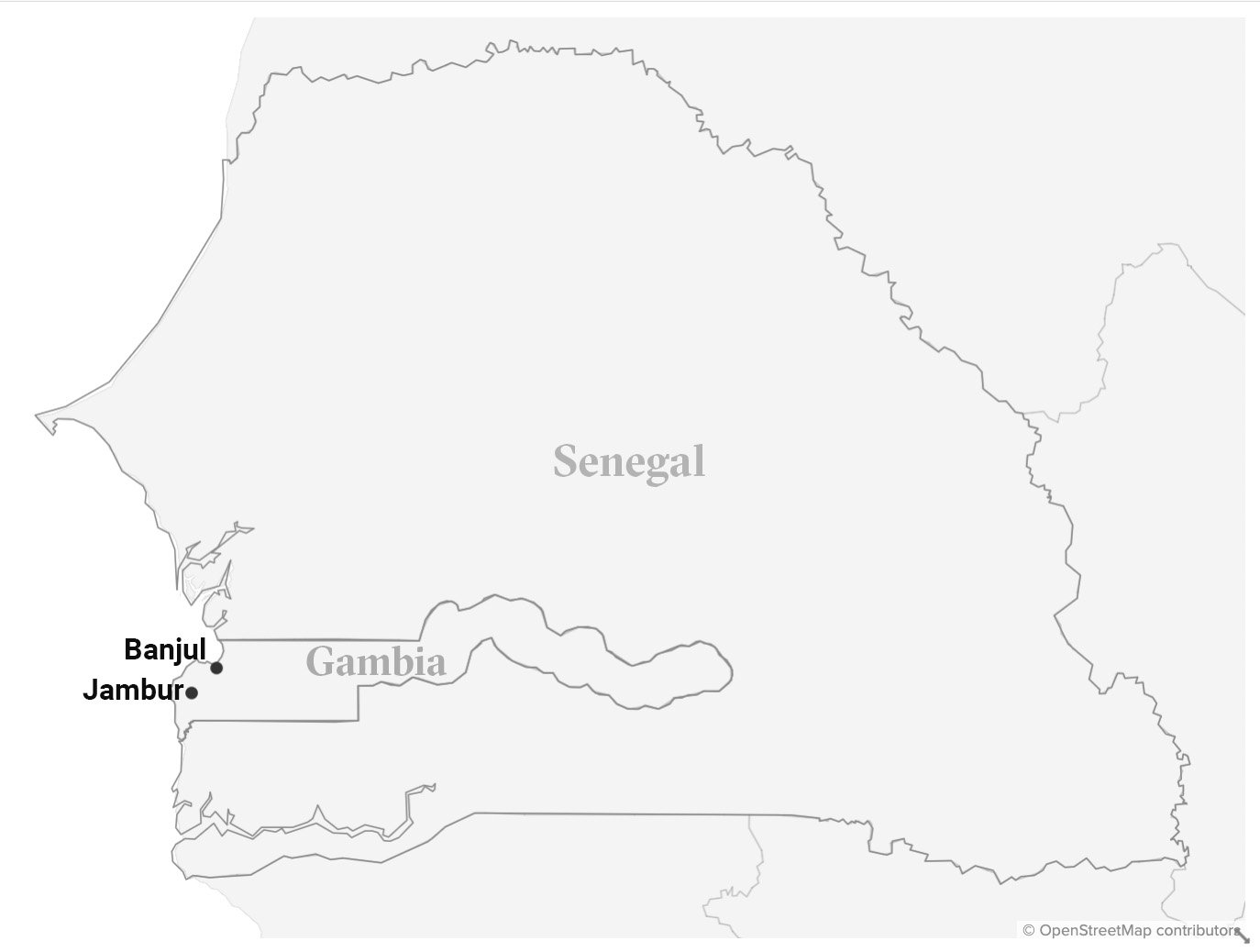 map of gambia