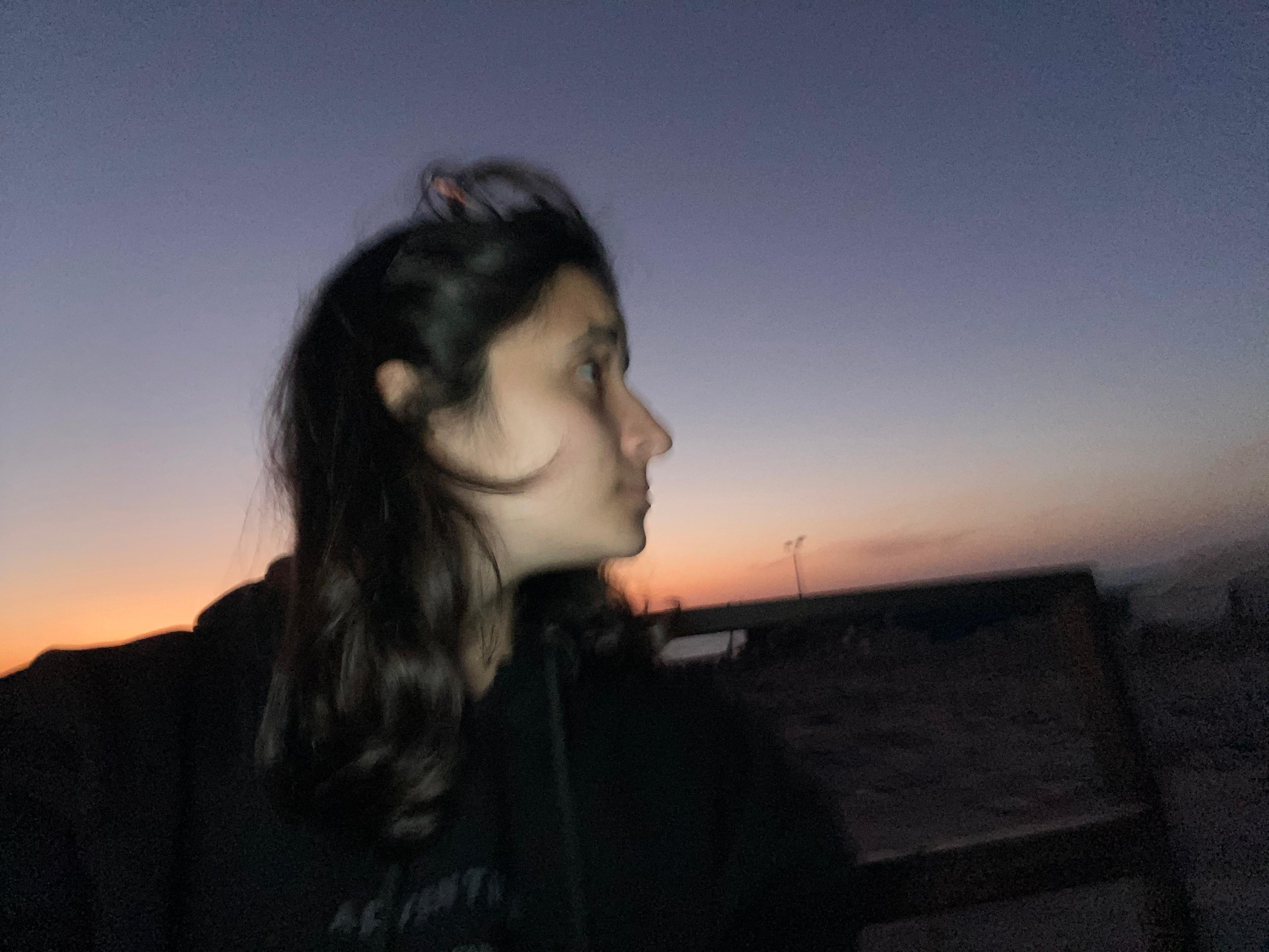Rita returning from Gaza City to Deir al-Balah after visiting the rubble of her home for the last time, three days before she left Gaza.