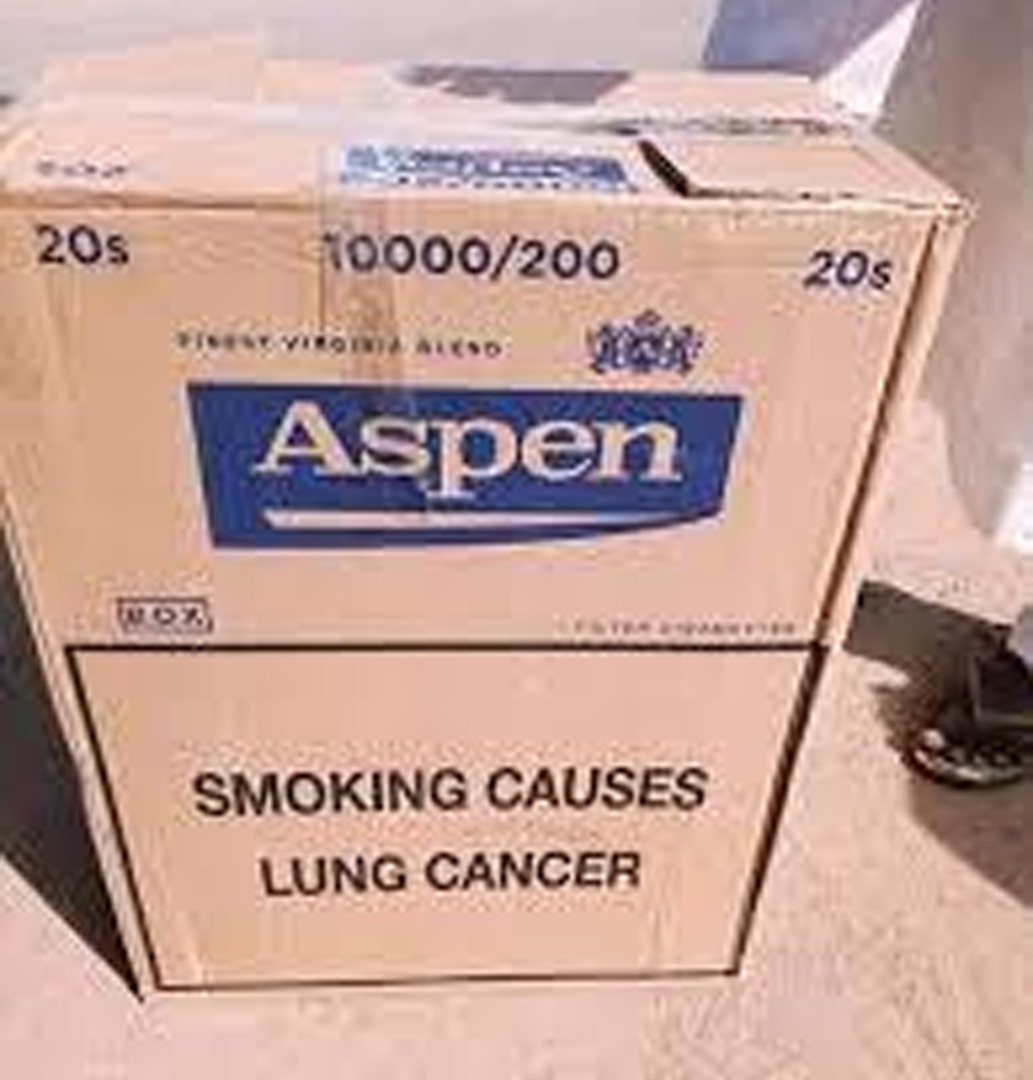 A carton – typically known as Aspen – used to pack fish.