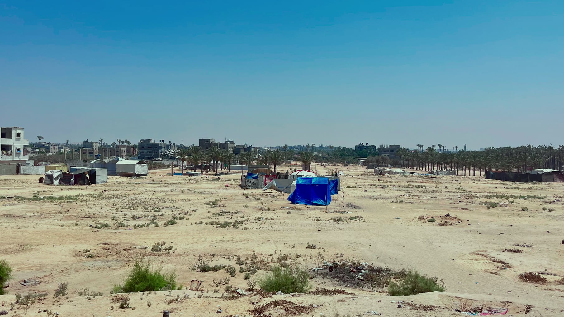  Al-Massmiya displacement camp in Deir al-Balah at the end of July.
