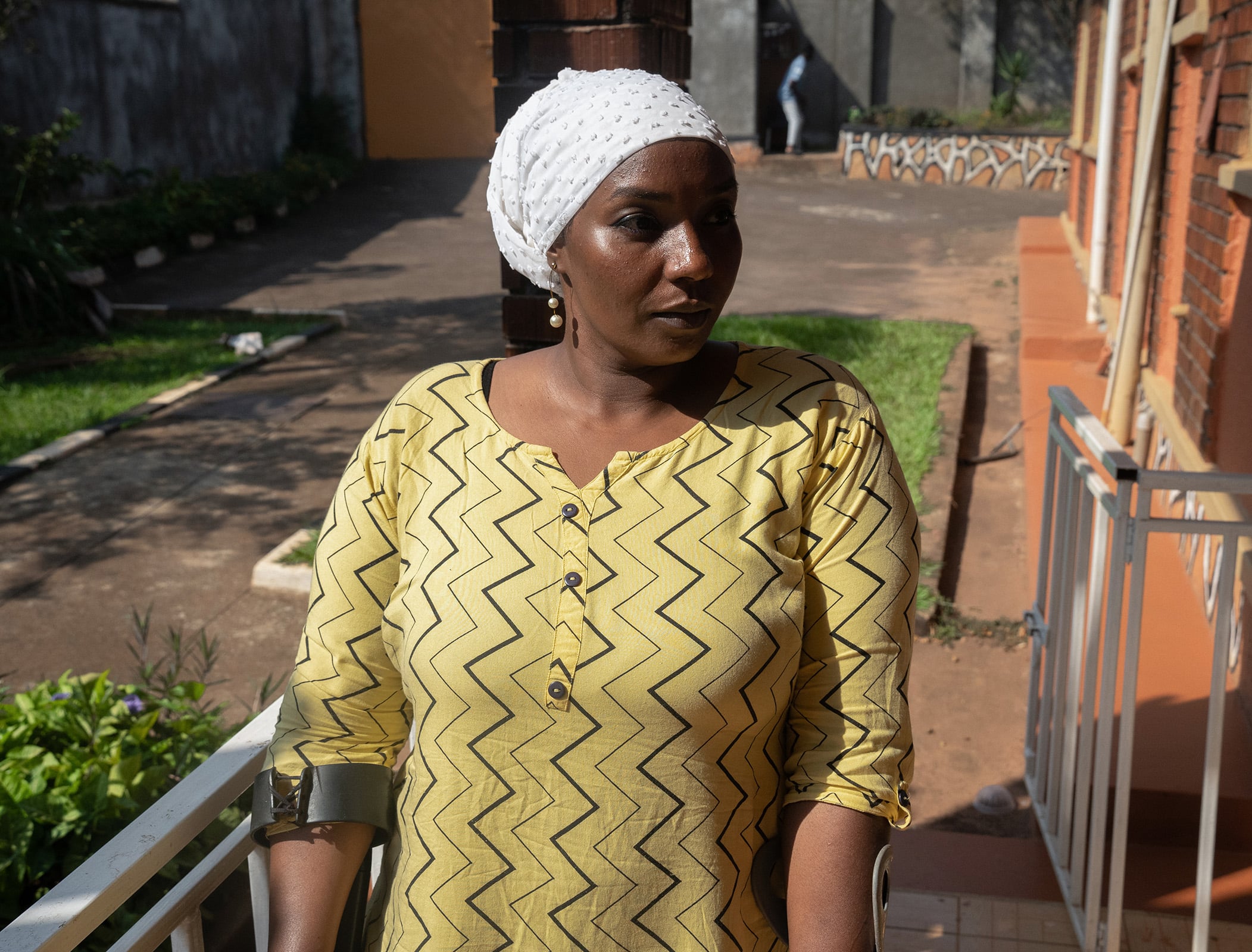 A portrait of Mona Gasim, who tries to make Aminat sessions inclusive and representative. 