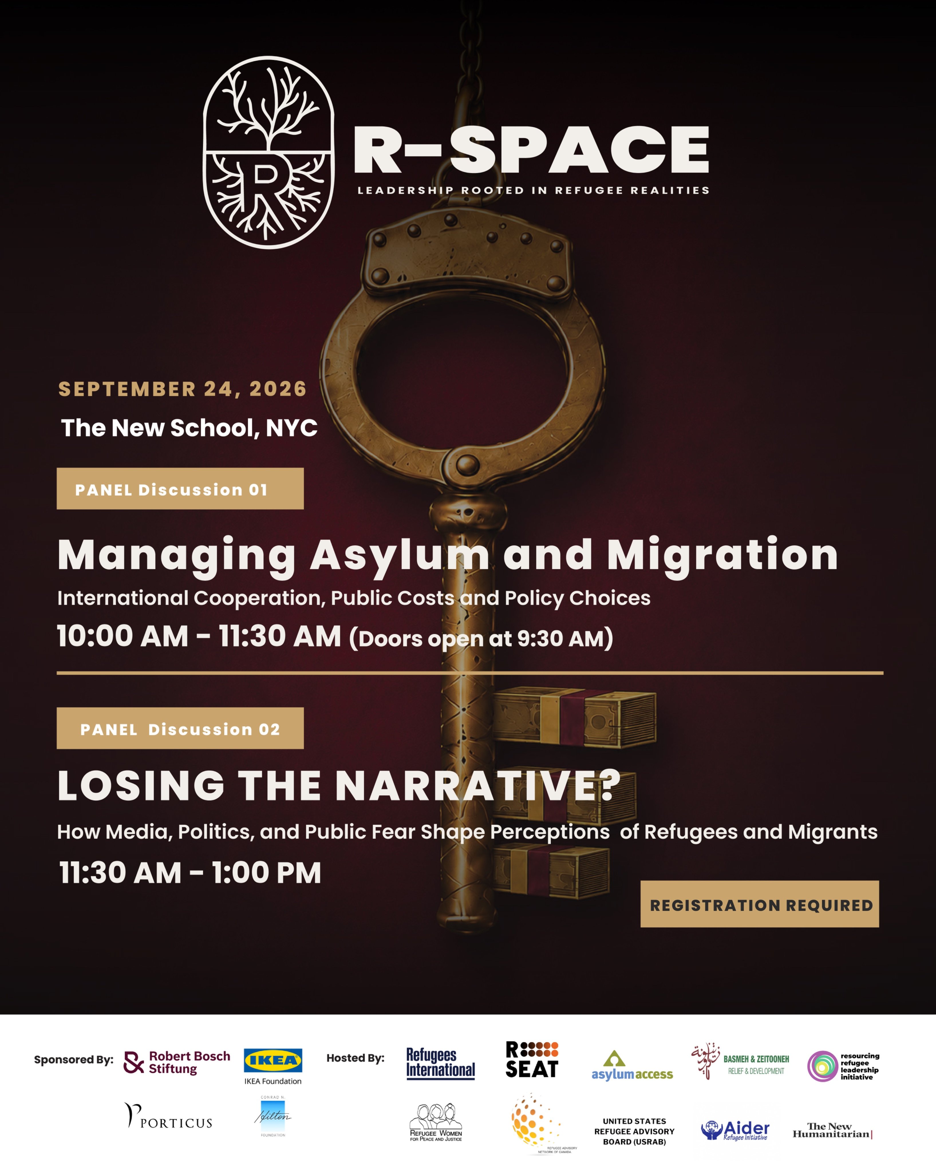 event image showing logos and timings 