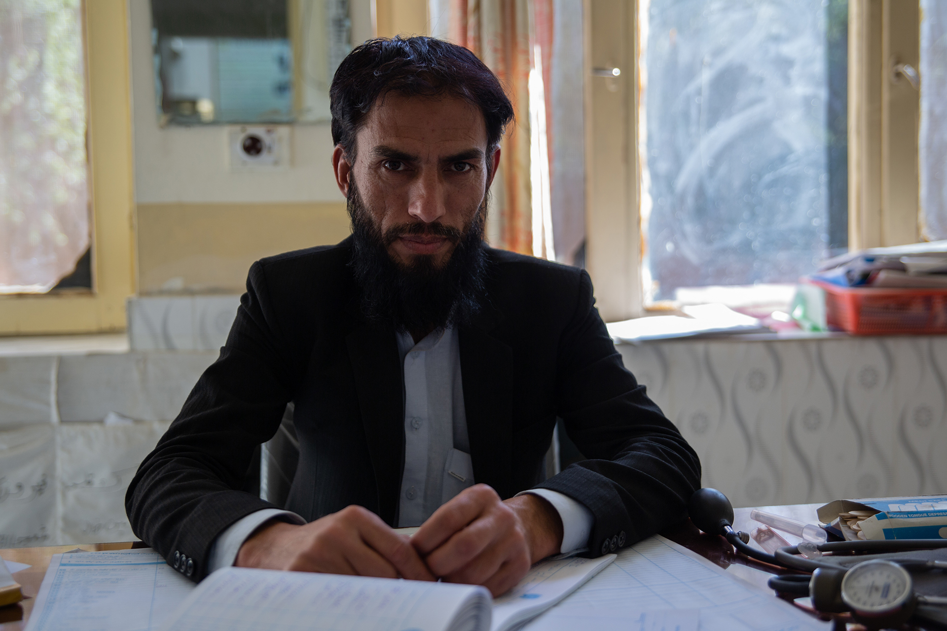 Portrait of a doctor in his office.