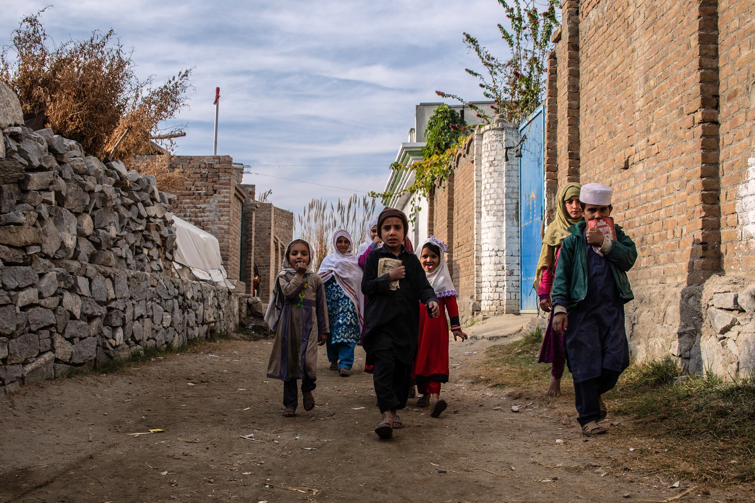 Photo of children in Afghanistan in Bela Village.