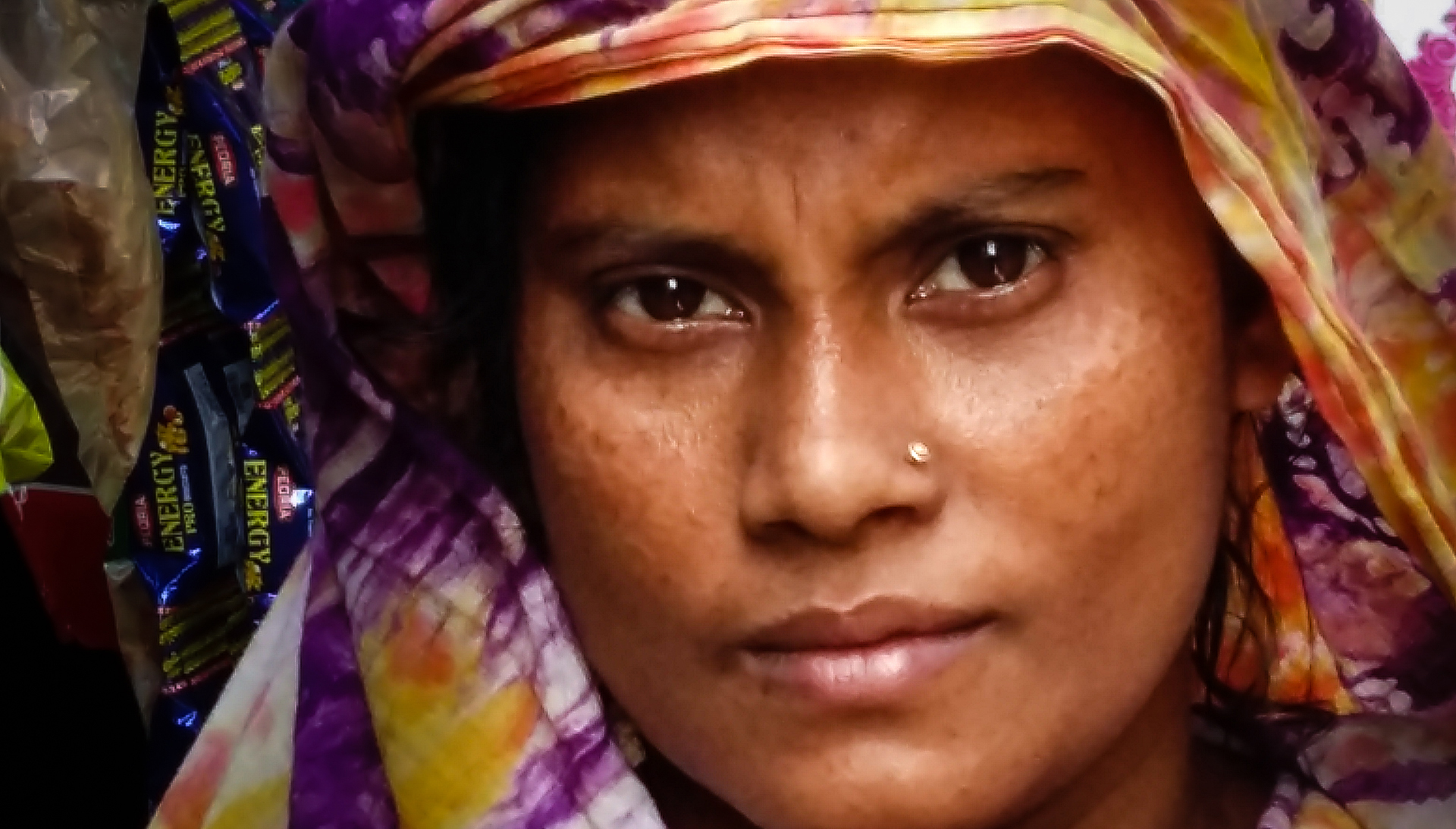 Portrait of a woman close up