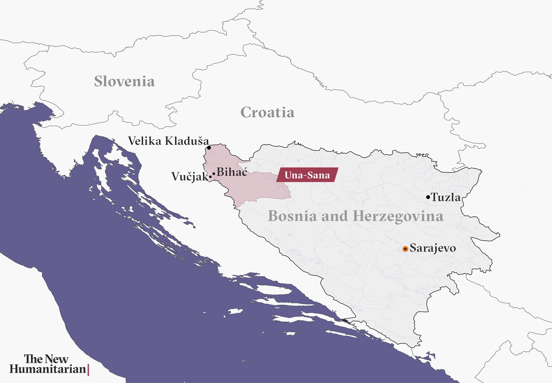 Bosnia Croatia Map