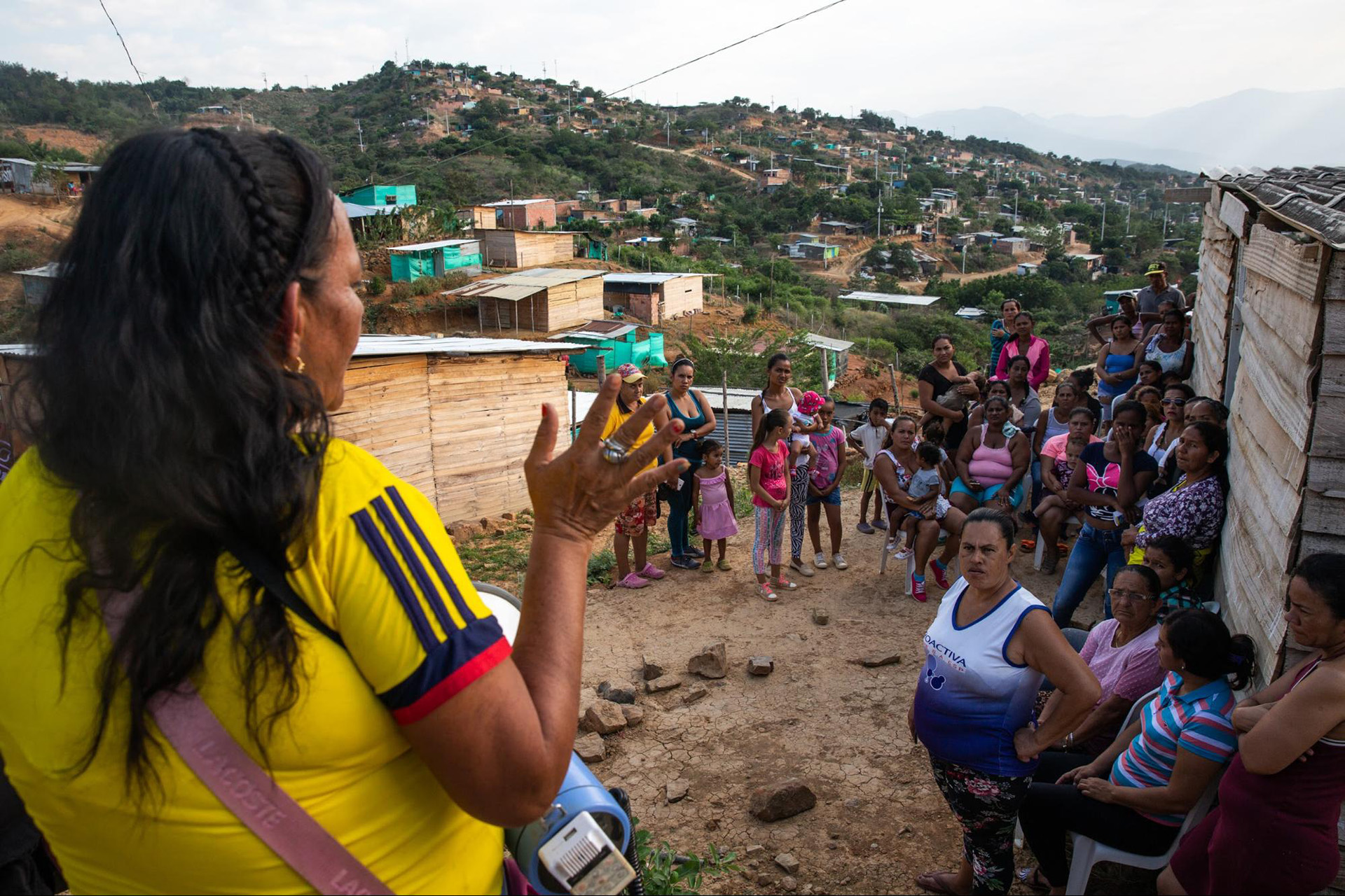 Sonia Pimento, the community leader of Alfonso Gomez