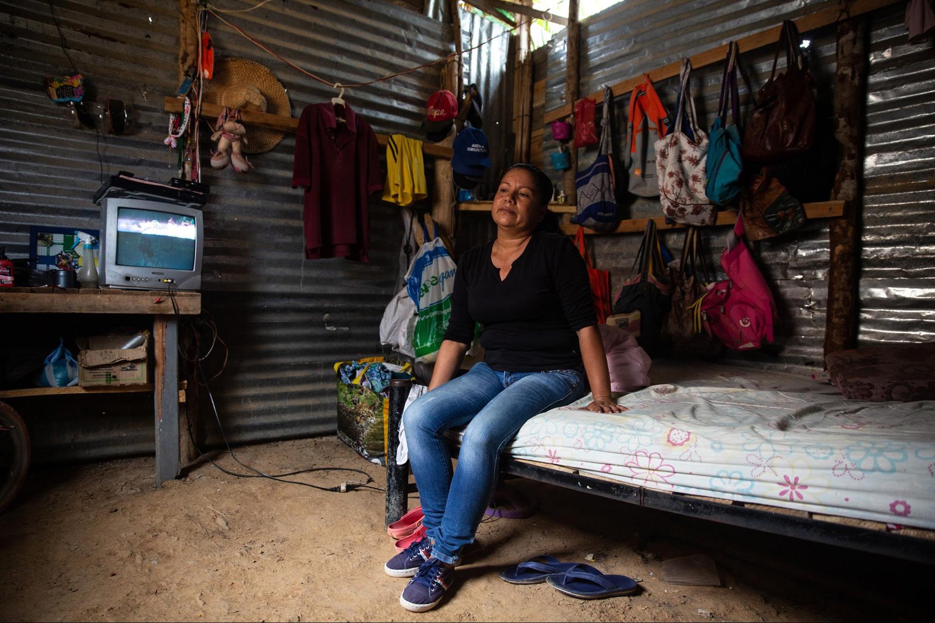 Zoraida Espinosa, 41, sits for a portrait