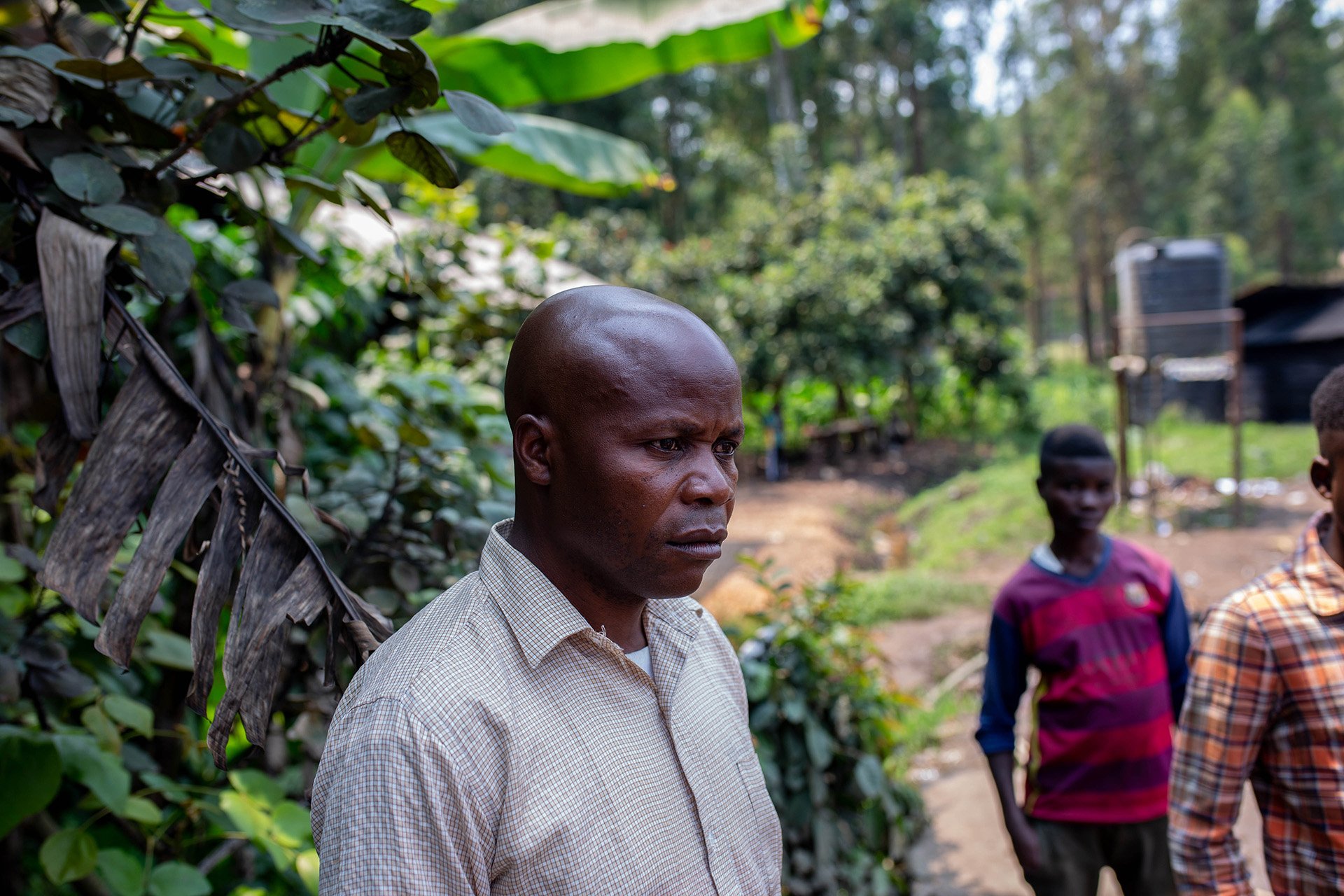 Miridi Basiraye, the chief of IDPs in Kalungu