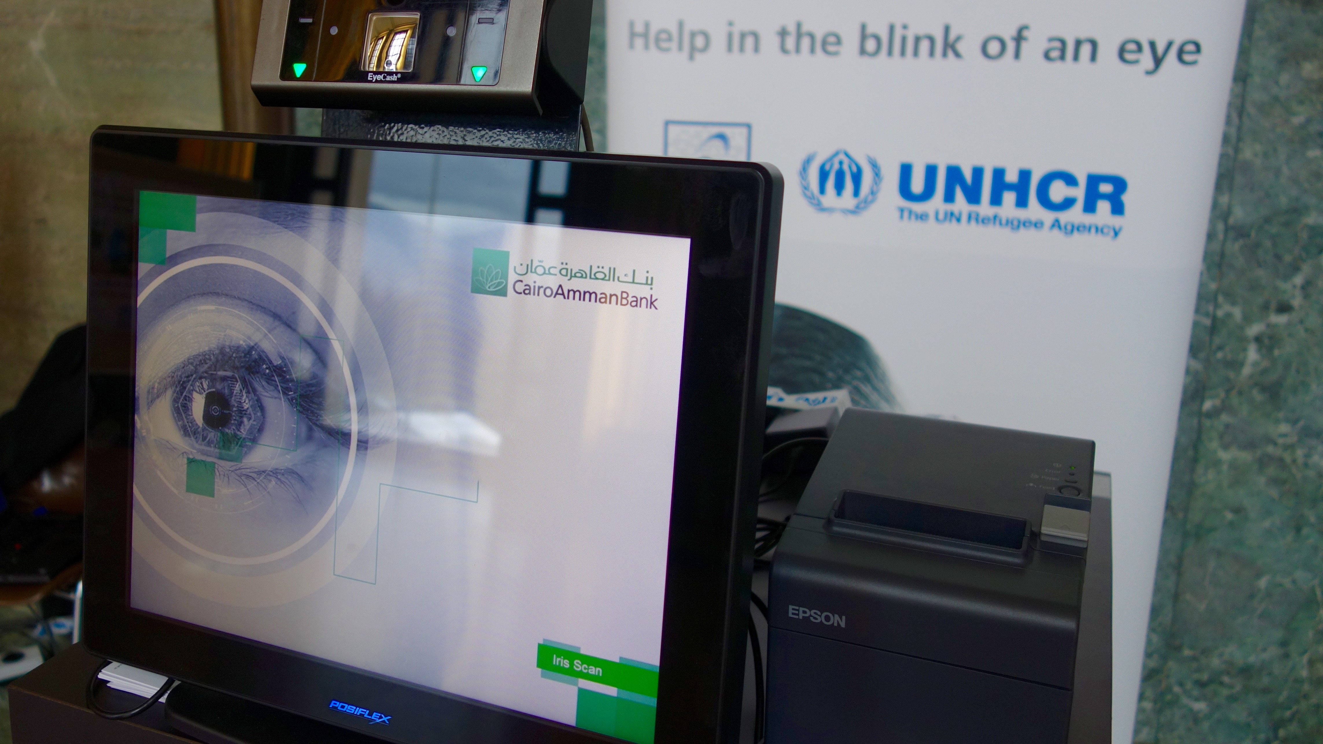 UNHCR uses biometrics such as iris scans to register refugees