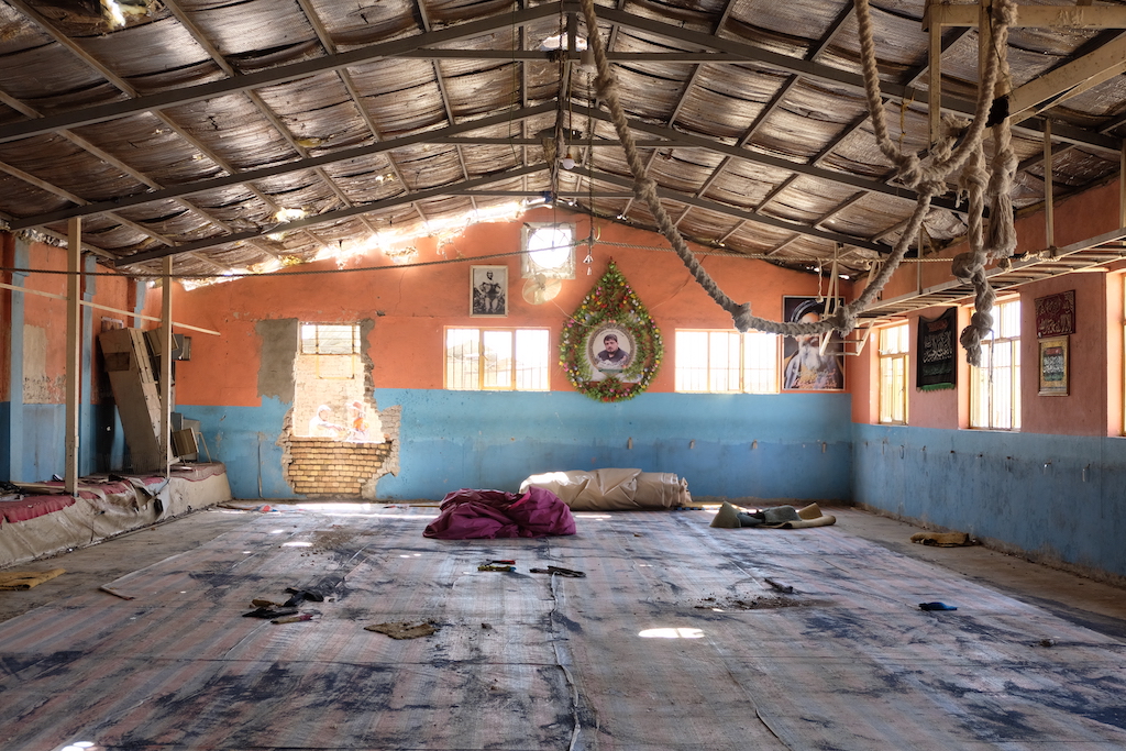 Inside the Maiwand wrestling club, a popular institution in the Barchi community where 30 people were killed and a further 50 wounded in a September 2018 suicide attack claimed by IS.