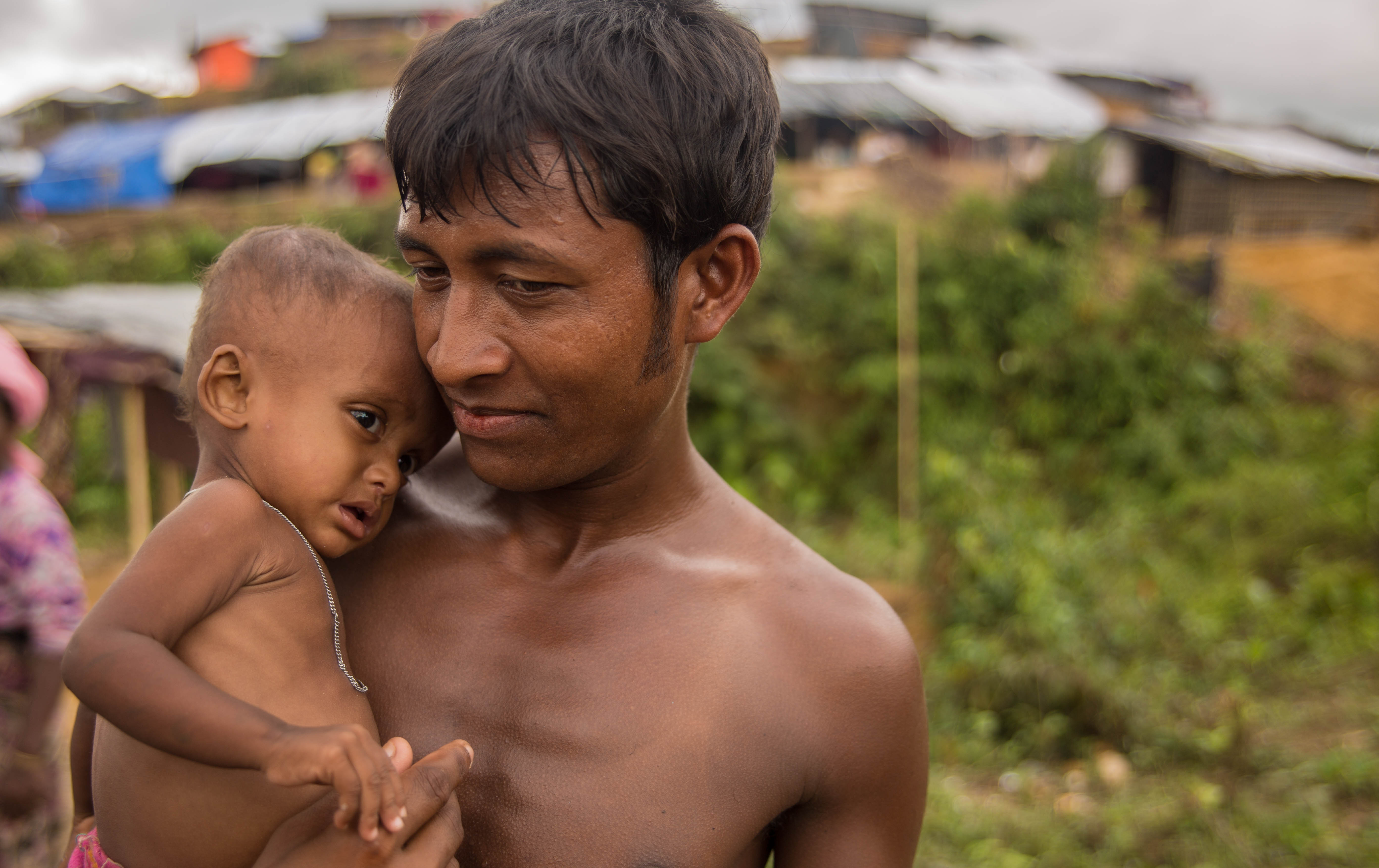 A boy and his father