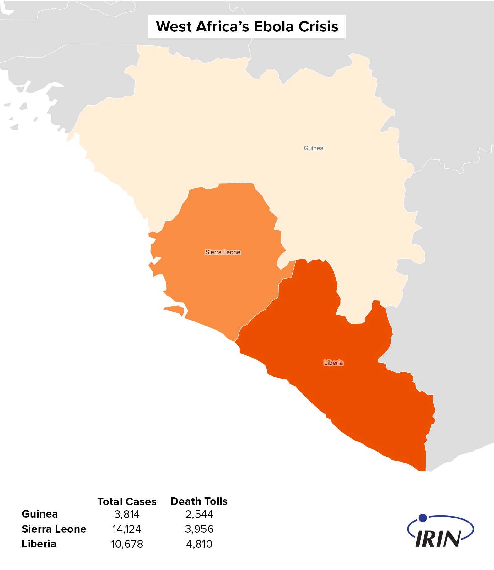 Ebola Map | The New Humanitarian