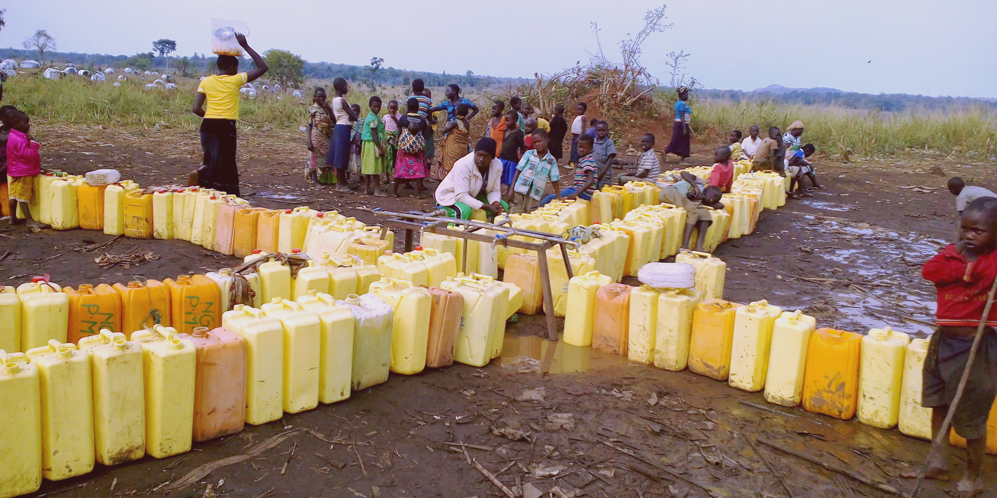 The refugee’s wait for water at Maratatu camp, Kyangwali refugee settlement, Hoima district. Access to clean water remains one of the challenges