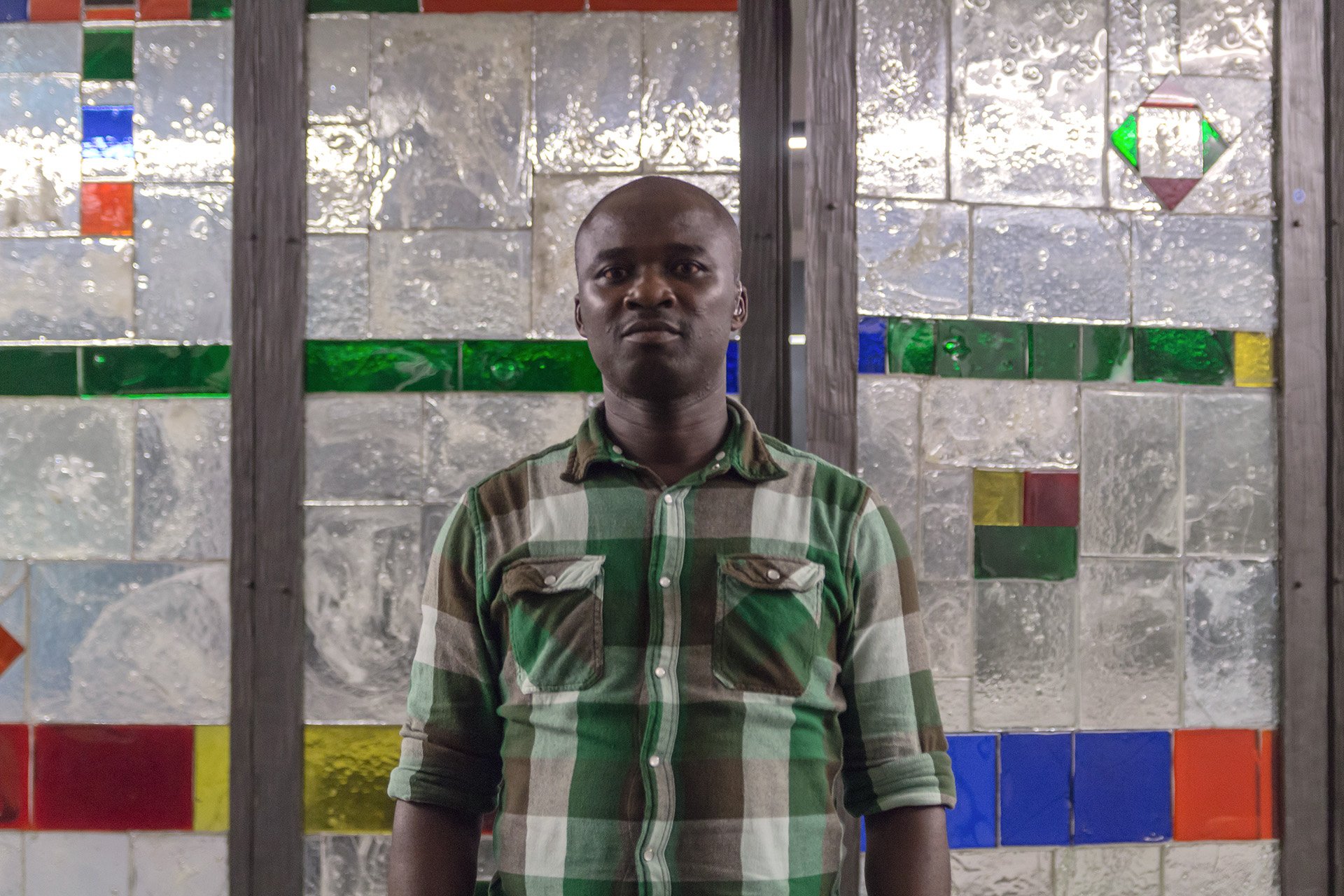 Johnson Nsiah, from Ghana, came to Germany with his wife in 2015 after they fled death threats in Libya. His wife and children are allowed to remain, but Nsiah is required to return to his home country and has been denied the right to work in Germany.