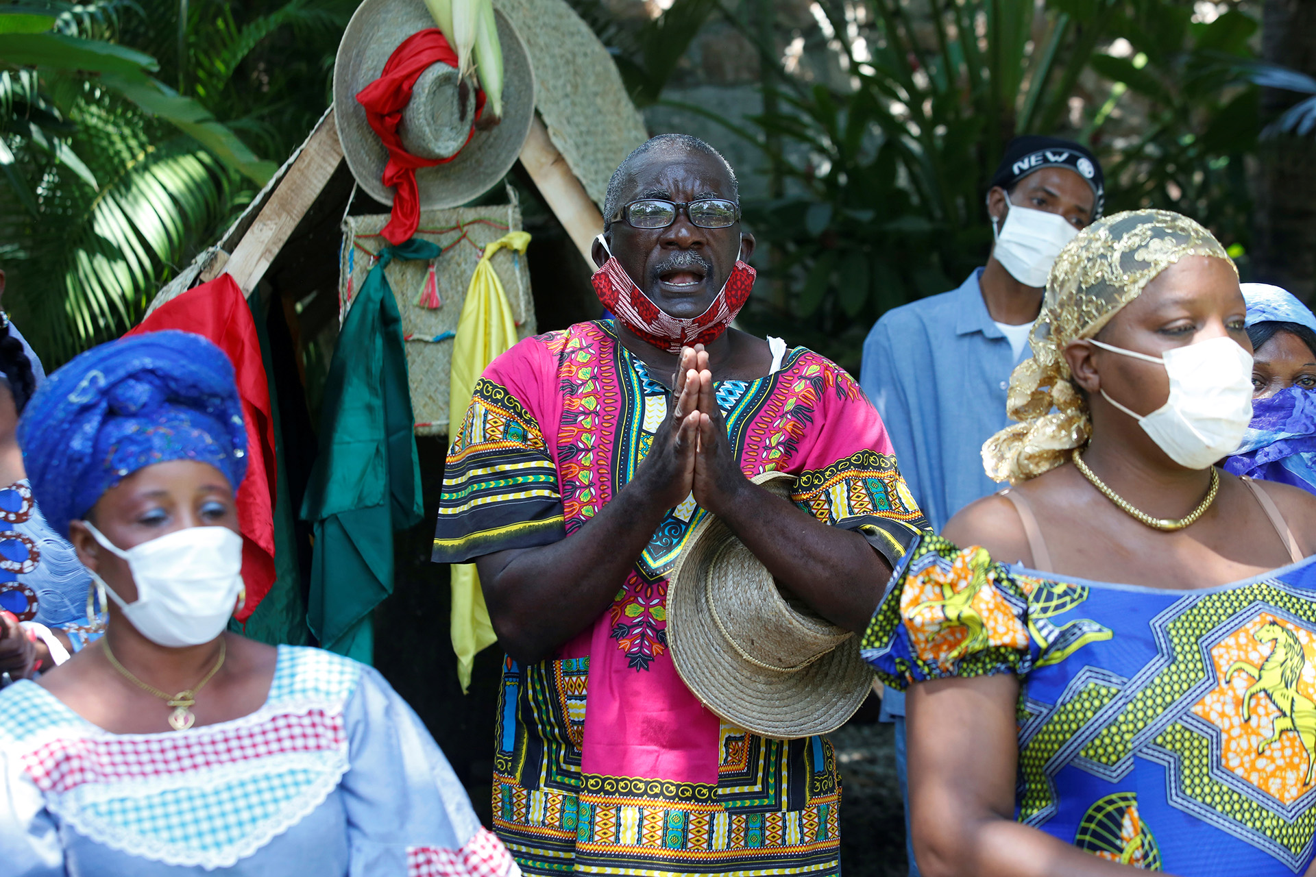 Voodoo priests in Haiti