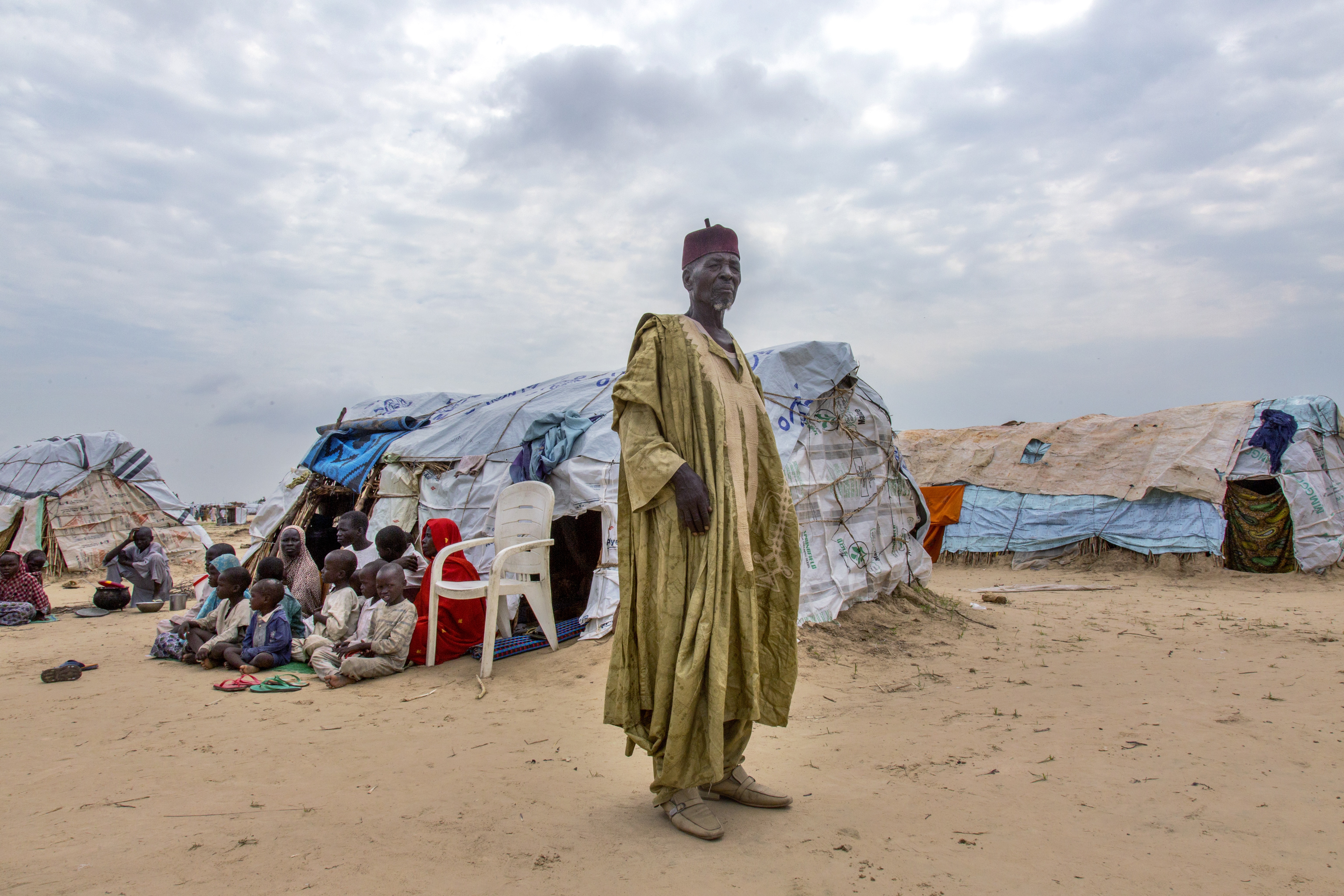 Muna Garage IDP camp in Maiduguri Muna Garage IDP camp in Maiduguri
