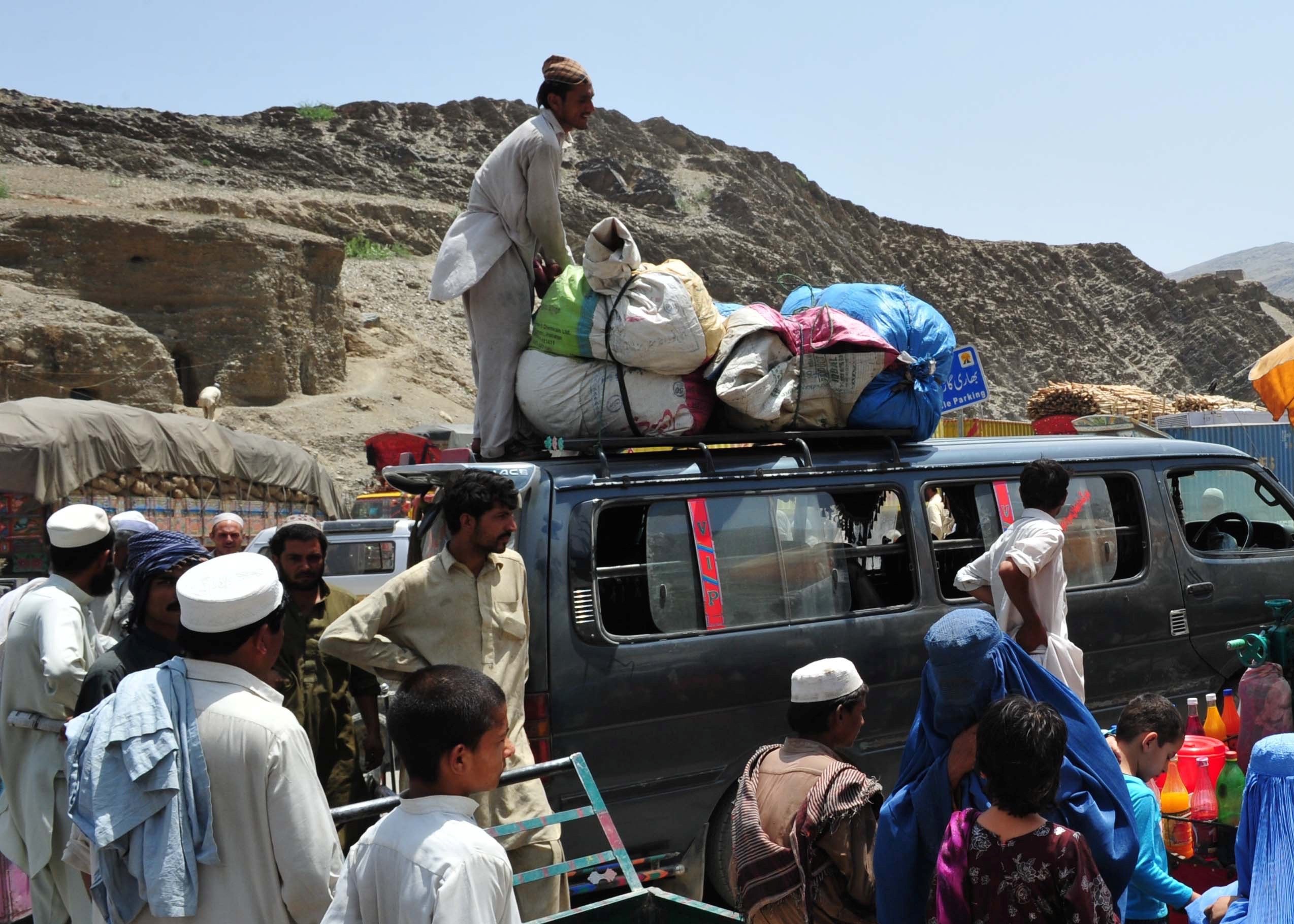 Displaced people in Peshawar