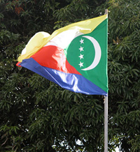 [Comoros] Flag, Dec 2003.