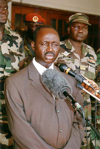 [CAR] CAR leader Francois Bozize at the presidential palace, the "Palais de la Renaissance" - May 2003