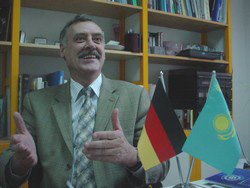 [Kazakhstan] President of the German ethnic union Wiedergeburt, Alexander Dederer.
