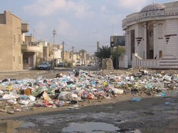 [Iraq] Rubbish on the streets of Baghdad, poses health risk, doctors say.