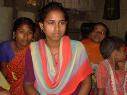 [Nepal] Laxmi Chaudhary married when she was barely nine. Child marriage is quite common in remote villages of southwest Nepal. [Date picture taken: 10/10/2006]