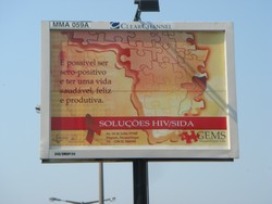 [Mozambique] An HIV/AIDS billboard in Maputo. [Date picture taken: 10/ ...