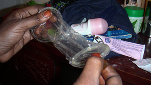 [Senegal] Female condom. [Date Picture taken: 03/29/2006]