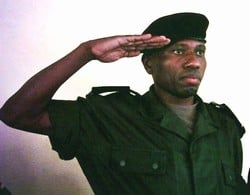 [DRC] Major Innocent Mayembe, Presiding judge of the military tribunal in Ituri. [Date picture taken: 07/10/2006]