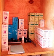 [Kenya] ARV drugs stored in basic conditions, Kakuma. [Date picture taken: 09/11/2006]