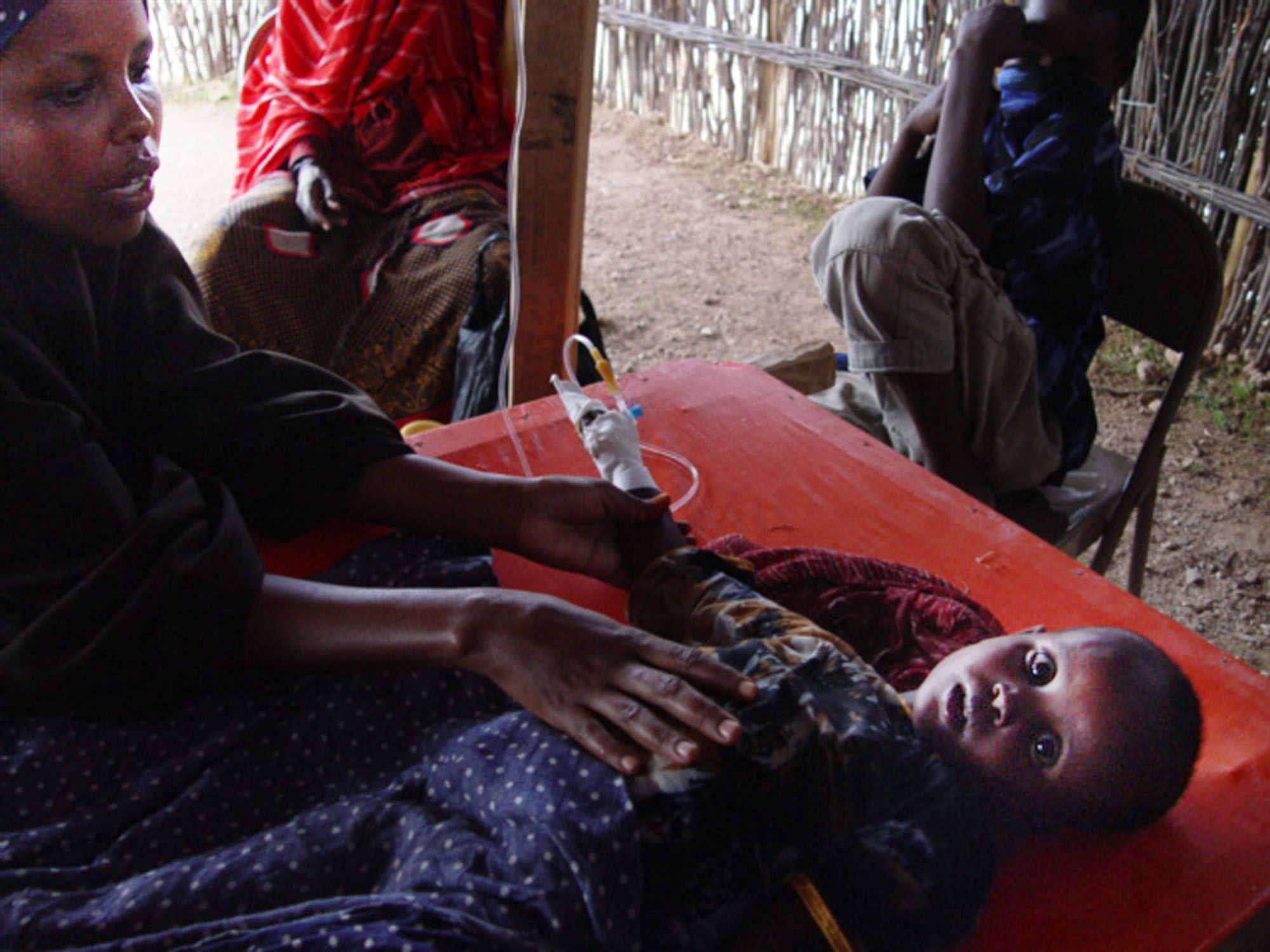 Little Shamso recovering in the World Vision Waajid Maternal Health Care facility, Somalia, May 2007

 

 

