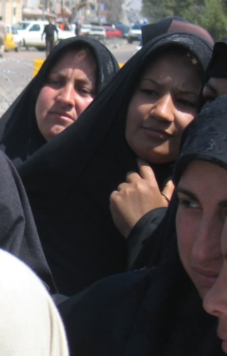 Women in the Iraqi capital, Baghdad.