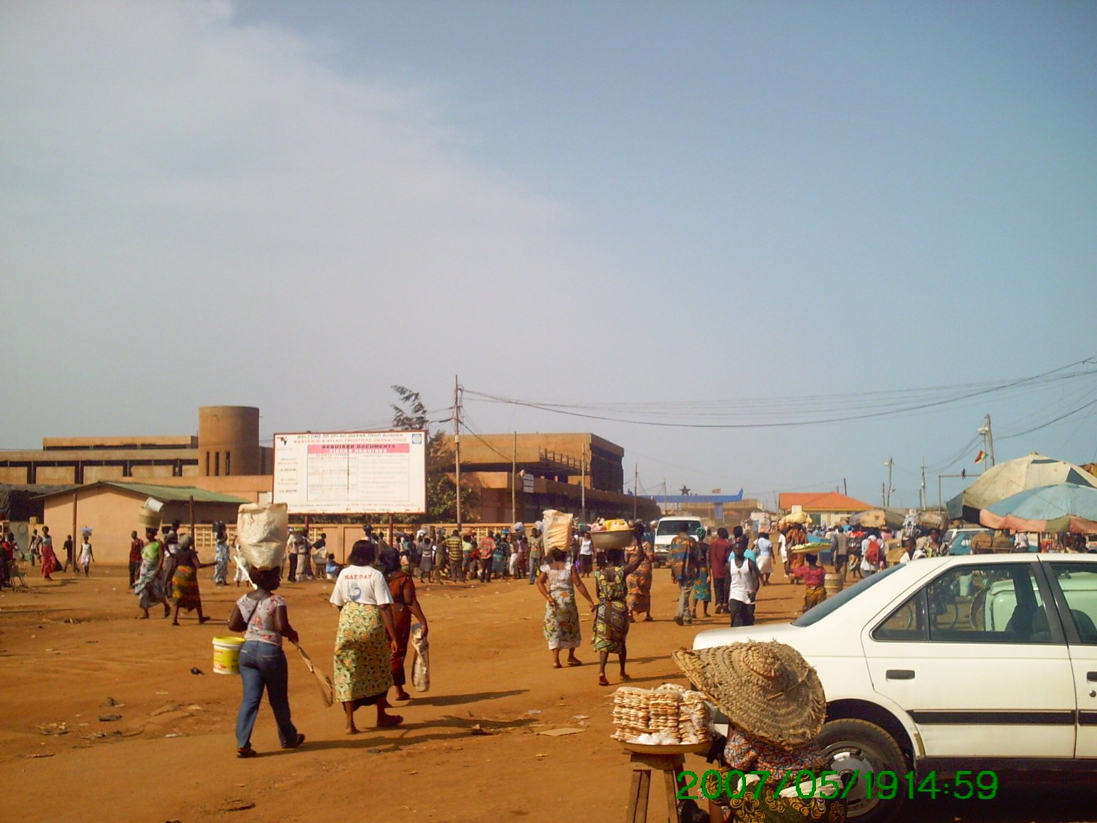 Brisk business at Aflao, the Ghanaian town bordering Togo.