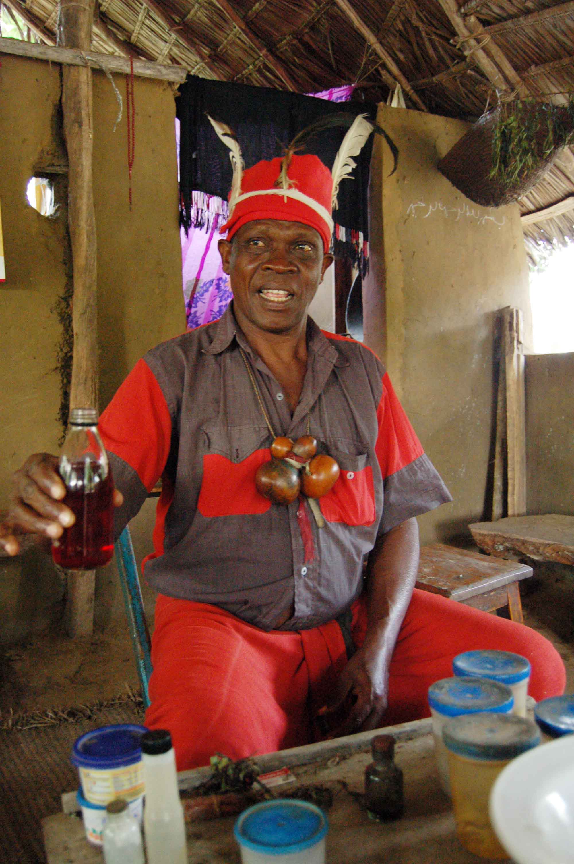 A traditional doctor explains the use of different herbs to cure