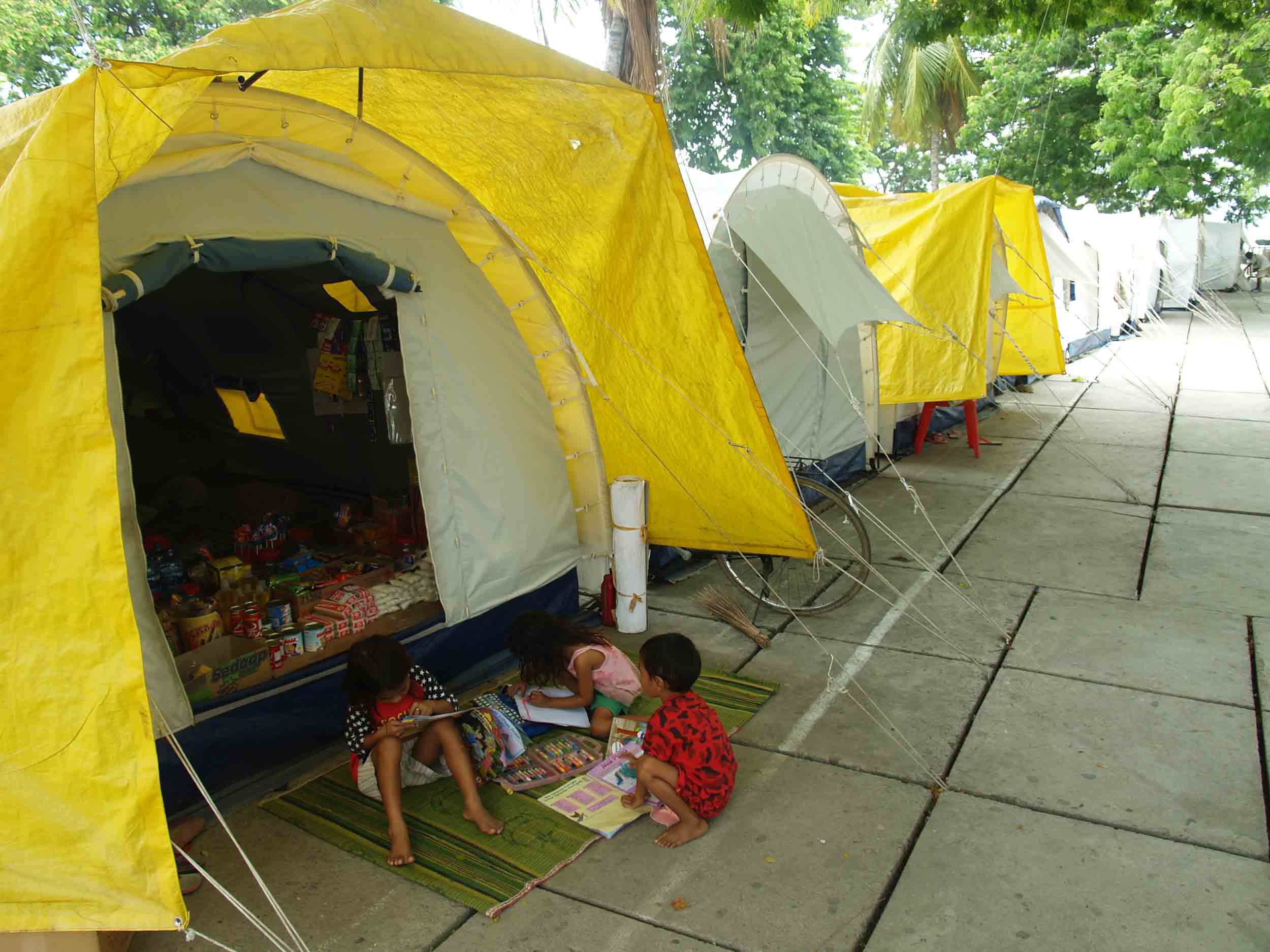 Why Timor-Leste’s stability could be deceptive One of the better camps in Dili, at Motael Church. It recently received now tents provided by IOM site managers.