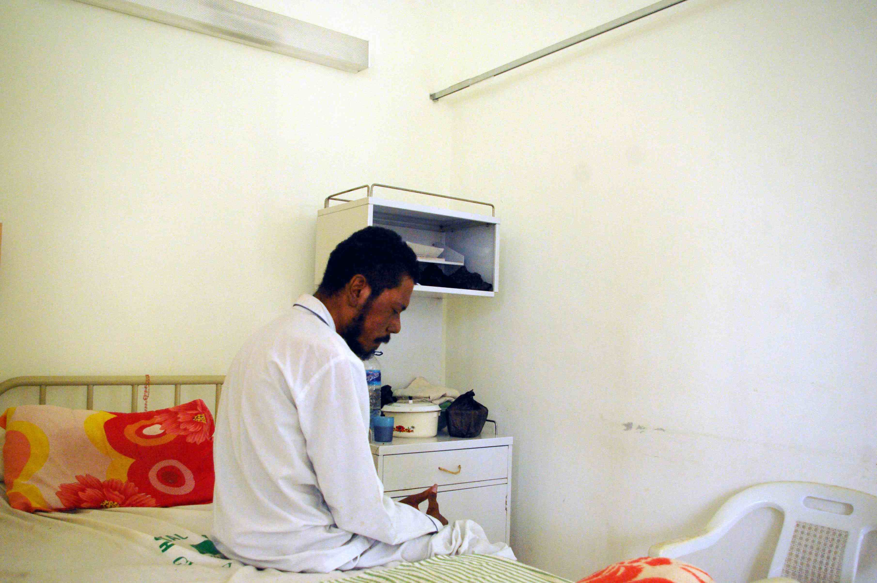 A malaria patient at the national hospital in Dili, the capital. Men are the most prevalent carriers of the disease because of their work on farmland and other malaria-infested areas.