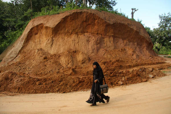 This is how the hills are being cut in Rangamati. There is a growing risk of avalanches/landslides in the area.