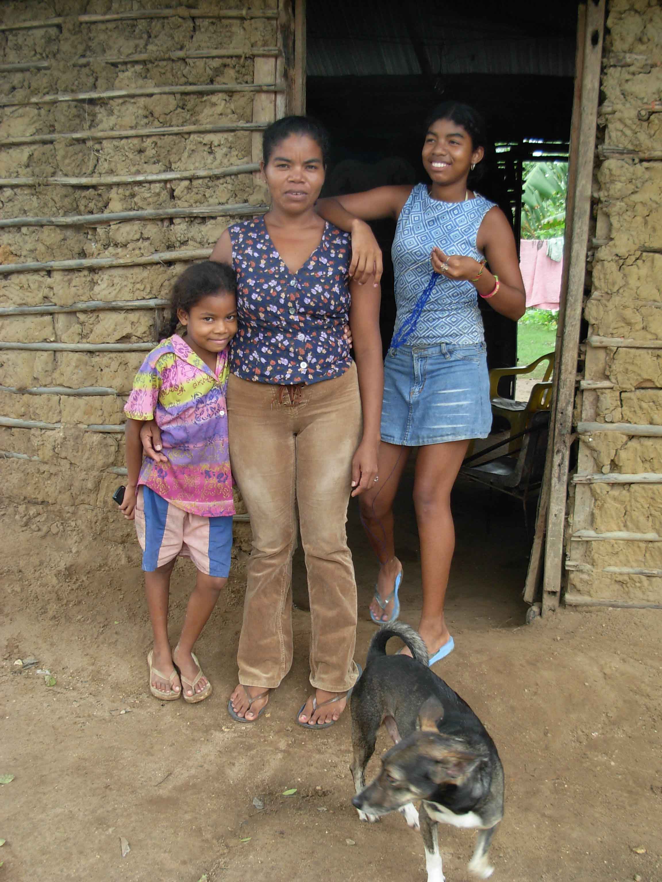 Alberis Peralta and her children were displaced by Colombia's armed conflict and now live in Arjona, an imporverished community outside Cartagena on Colombia's northern coast