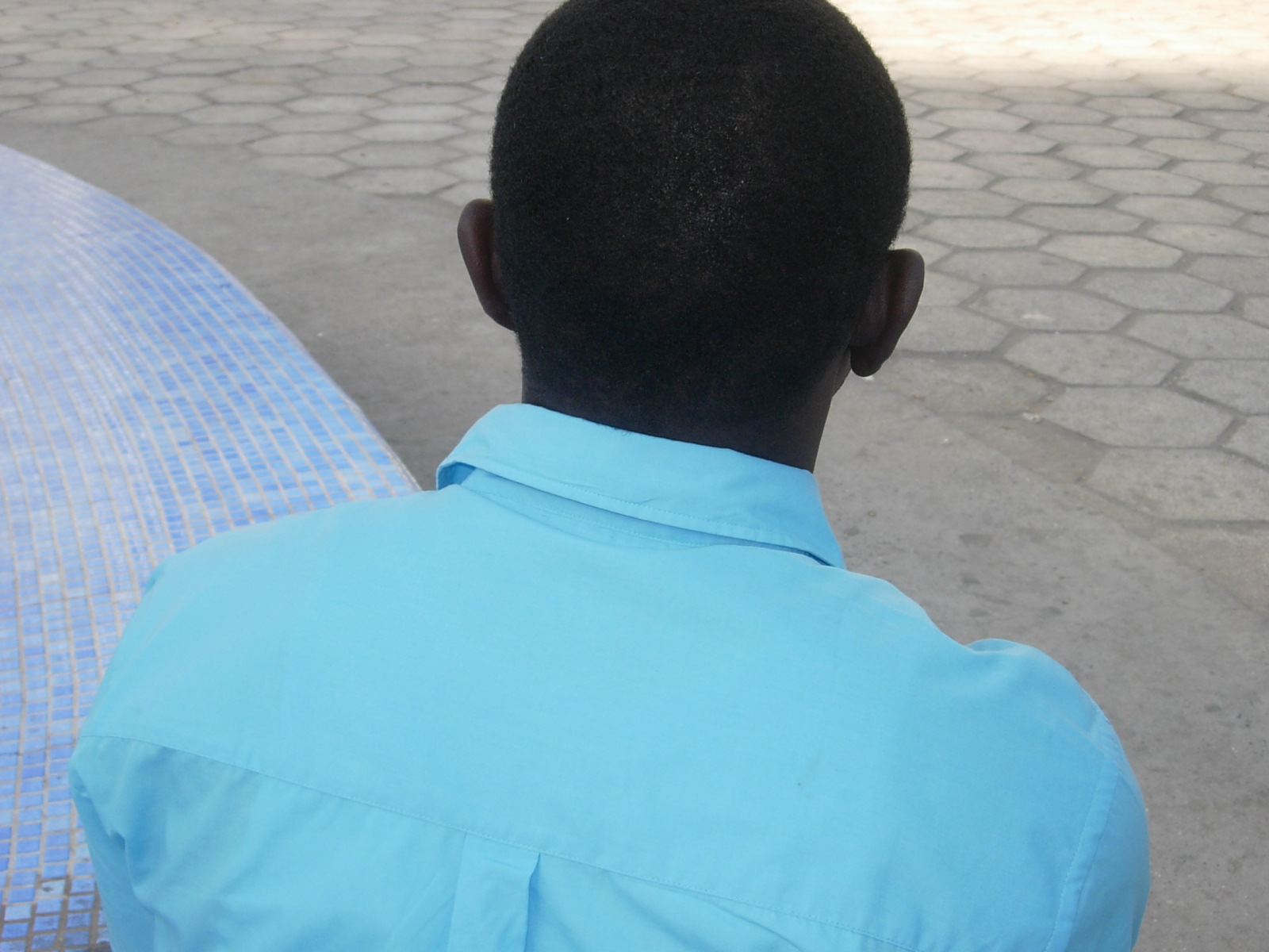 'Lamine', whose six-year-old daughter was raped while in the toilets at school in the Senegalese capital Dakar