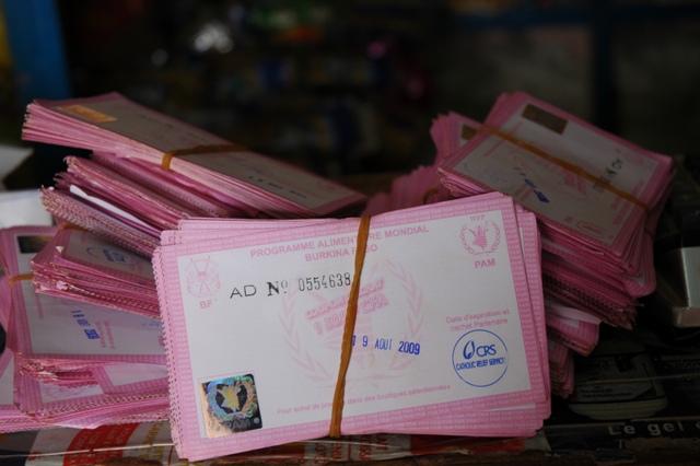 WFP Food Vouchers Pile Up During Distribution Days End Of Month The 