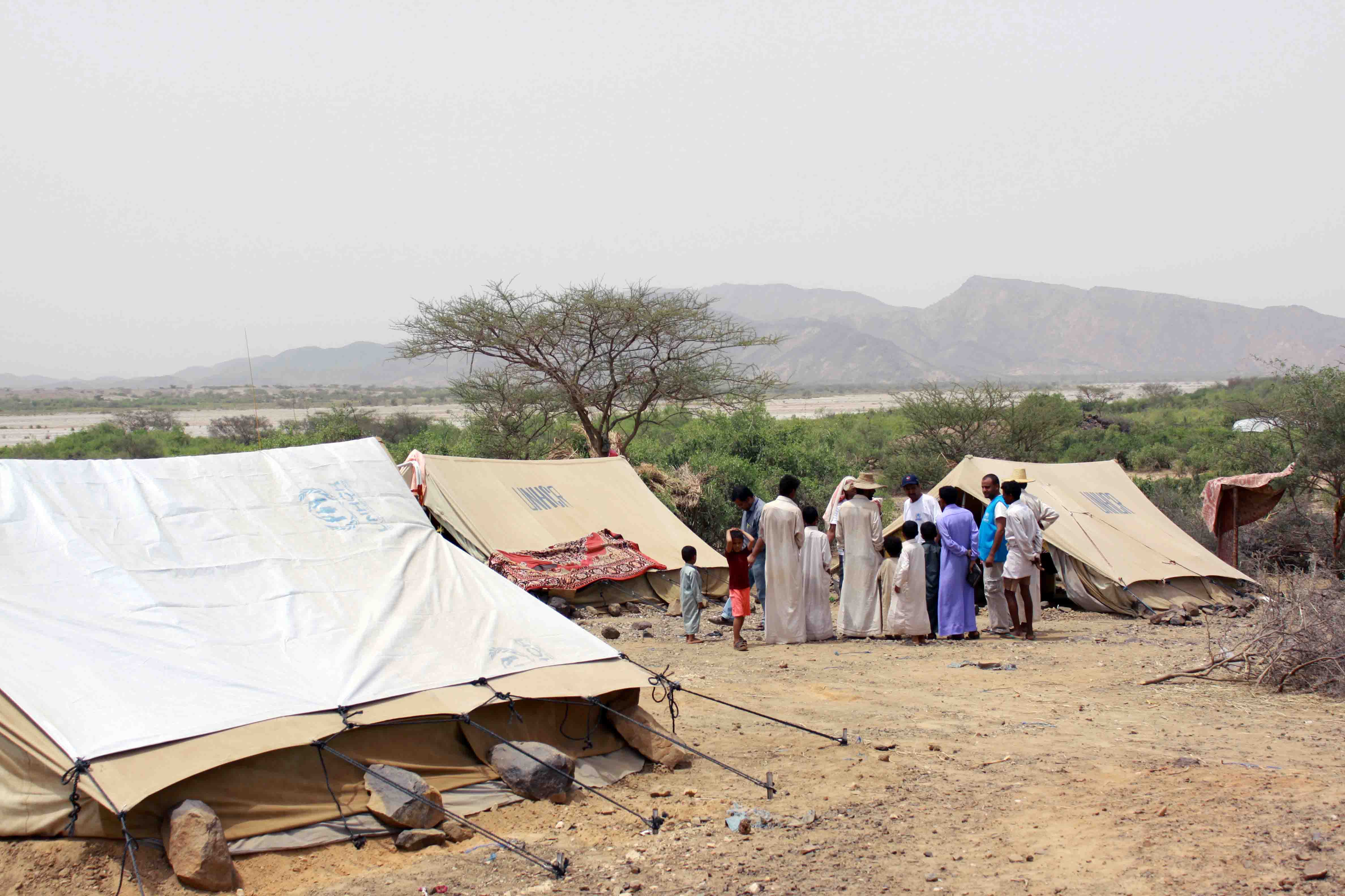 Spontaneous IDP settlements in the al-Mazrak area of Hajja Governorate, northern Yemen