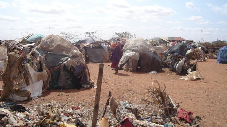 The displaced in Bulo Hawo, near the Kenyan border. The area also serves as the town’s dump site