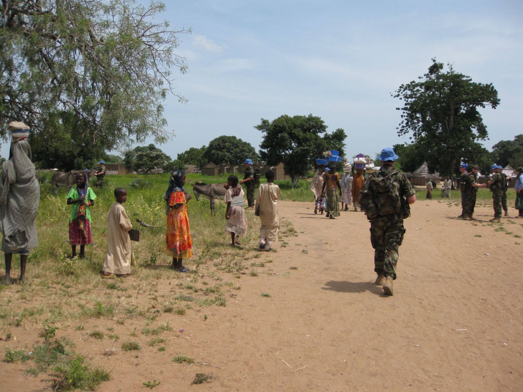 MINURCAT forces patrol Ade in eastern Chad, one of the areas the UN has identified as a potential returnee site for IDPs